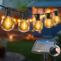 Woolmug Fairy Lights Outdoor Solar, 23M 30+3 LED Solar Fairy Lights Outdoor, 4 módy USB Vodotěsné solární pohádkové světla pro z